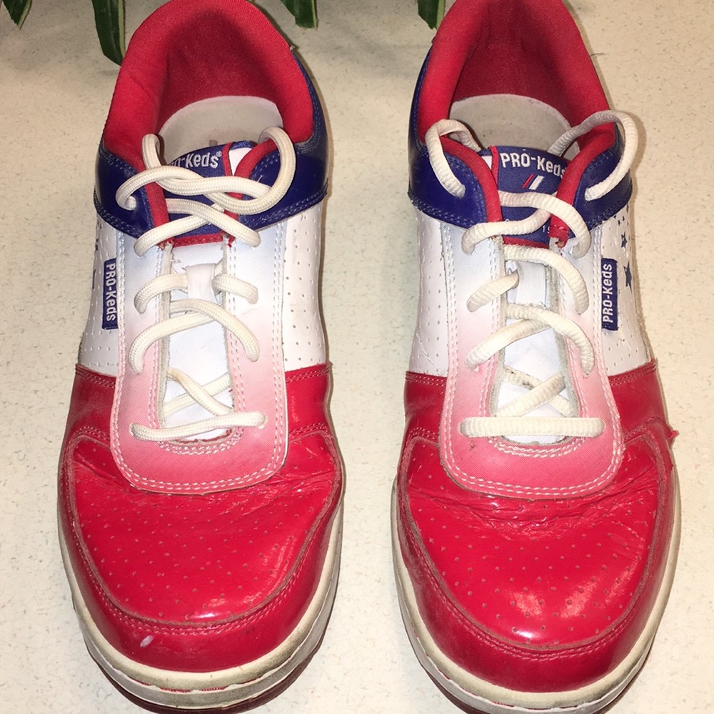 Red White Blue Pro-Ked Sneakers, Great for 4th of July!